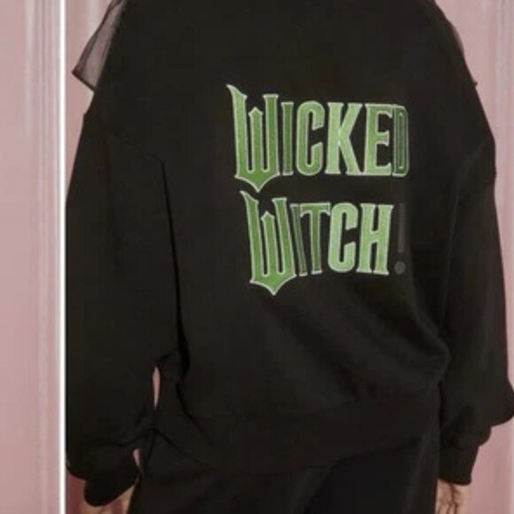 Forever 21 x Wicked Wicked Witch Ruffle Hoodie Size Small NWT - Picture 9 of 10
